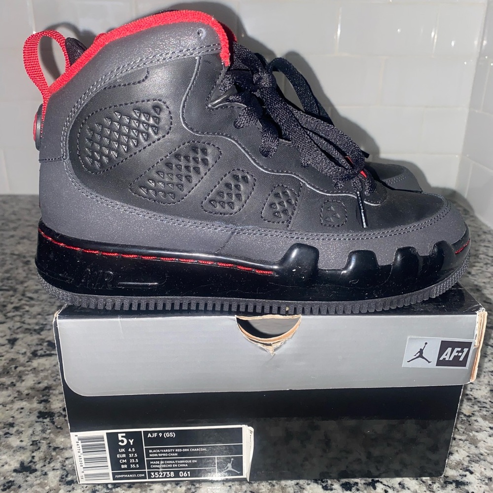 Jordan Black and Red Sneakers for Dynamic Style
